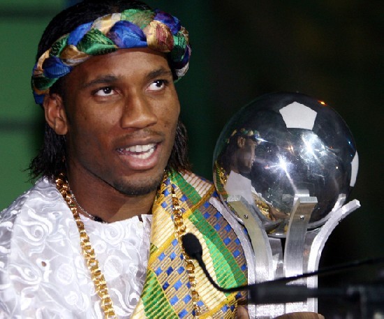 Didier Drogba was the African Footballer of the Year in 2006 and 2009
