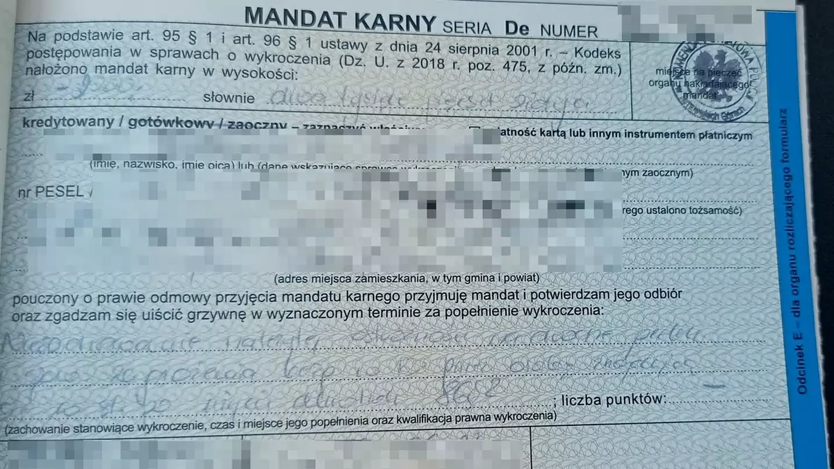 Mandat karny