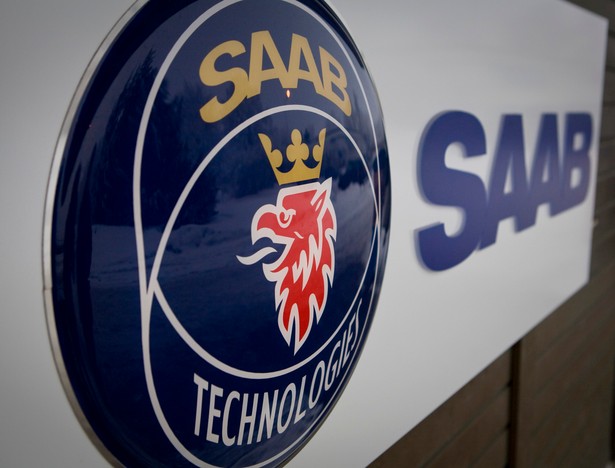 Logo Saab. Fot. Bloomberg