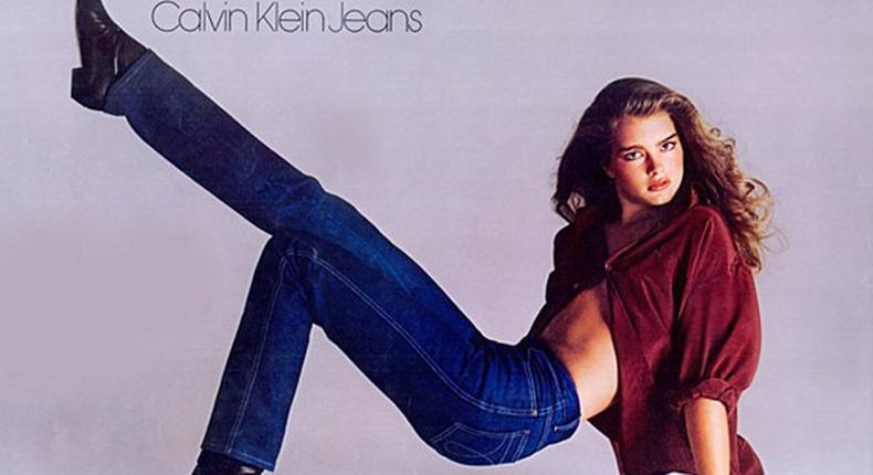 Calvin klein ad 1980 Brooke Shields