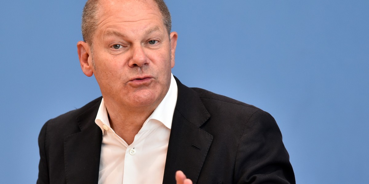 Kanclerz Niemiec Olaf Scholz. 