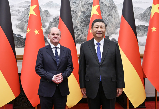 Xi Jinping i Olaf Scholz