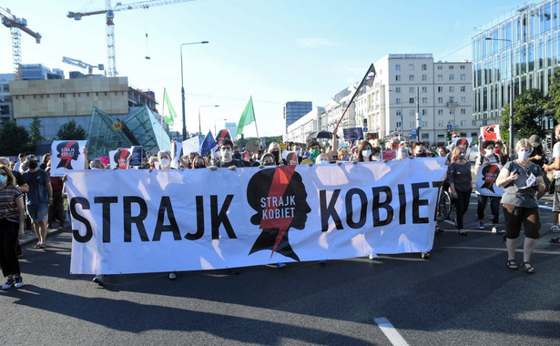 Piątkowy protest w Warszawie