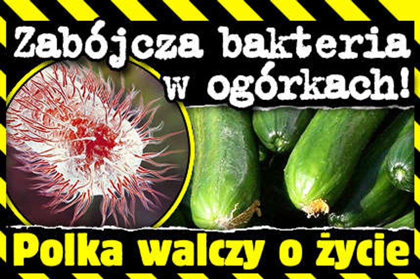 Zabójcza bakteria w ogórkach! Polka walczy o życie