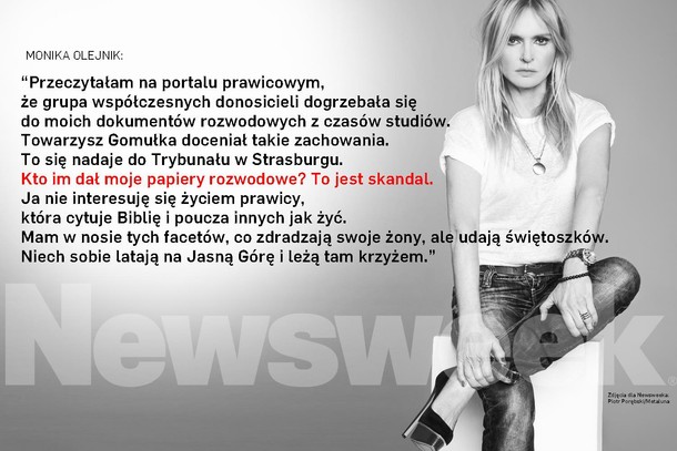 Monika Olejnik Newsweek Polska Resortowe dzieci