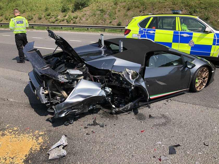 Anglia: rozbił lamborghini za milion zł 20 minut po zakupie