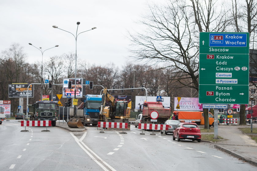 Katowice. Remont torowiska przy ul. Złotej