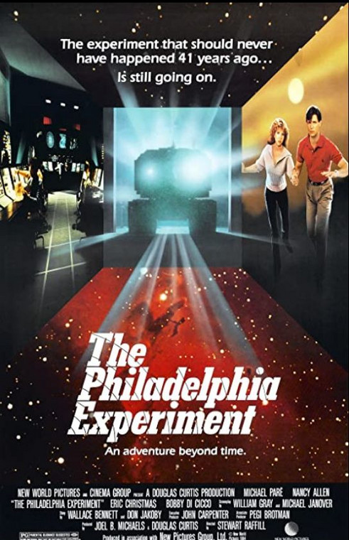 Eksperyment "Filadelfia" - plakat filmu z lat 80.