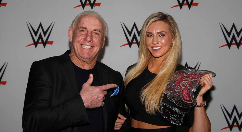 Ric Flair on Charlotte Flair.Photo by Getty Images