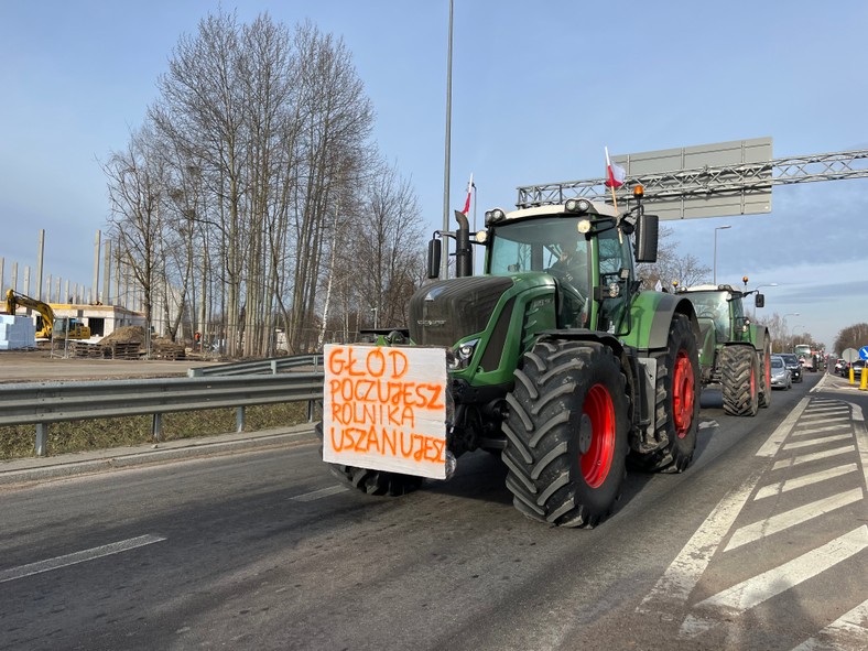 Protest rolników w Białymstoku