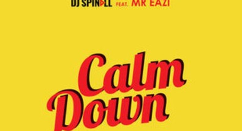 DJ Spinall's Calm down ft. Mr Eazi cover artwork