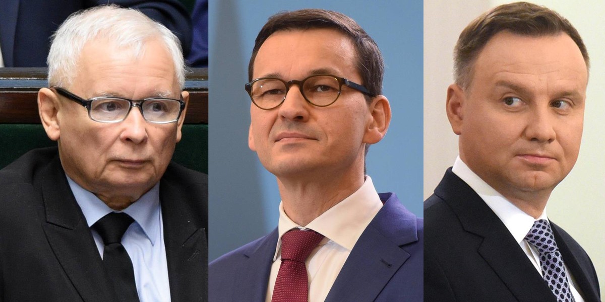 Kaczyński, Morawiecki, Duda