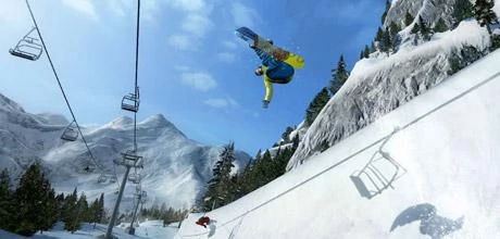 Screen z gry "Shaun White Snowboarding"