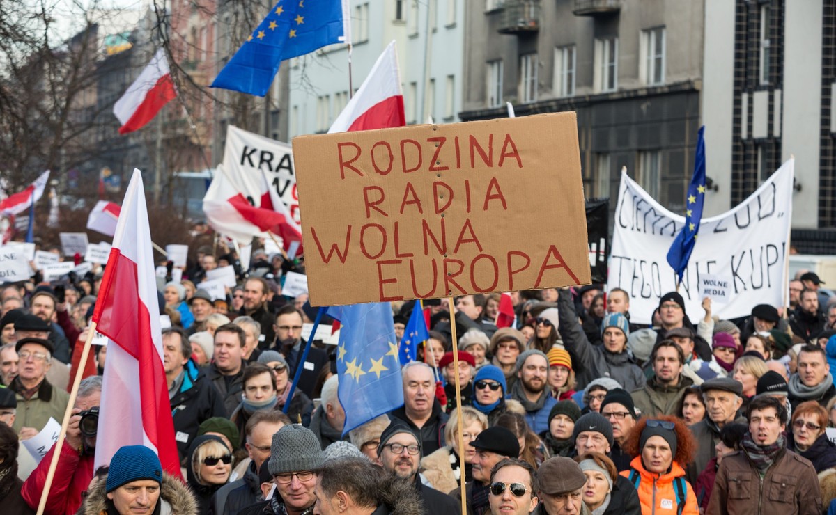 Manifestacja Komitetu Obrony Demokracji