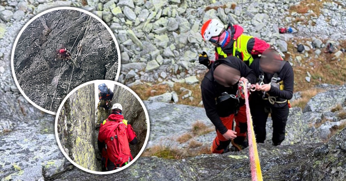 Dwójka Polaków utknęła na ścianie w Tatrach. Dramatyczna akcja ratunkowa