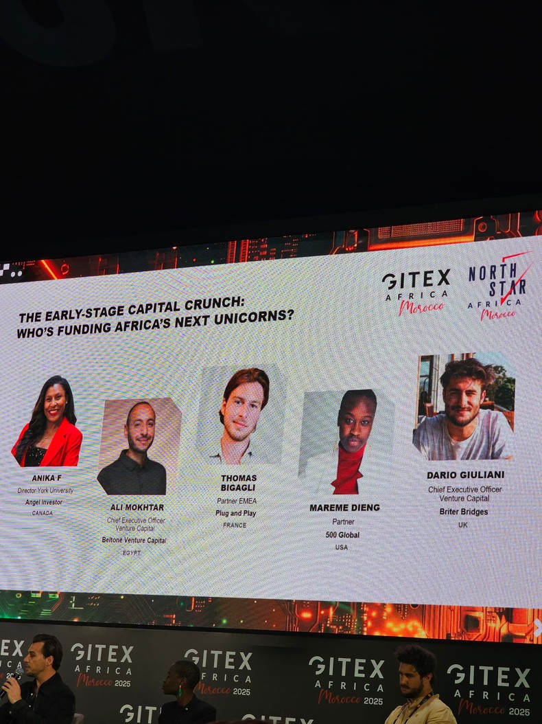 The panel features leaders such as 500 Global, Plug and Play, Belton Venture Capital and Blipper Bridge, addressing early stage capital gaps across the continent.