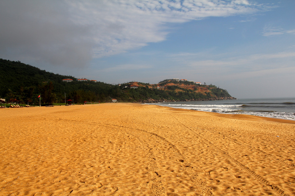 Plaża Lang Co między Da Nang a Hue