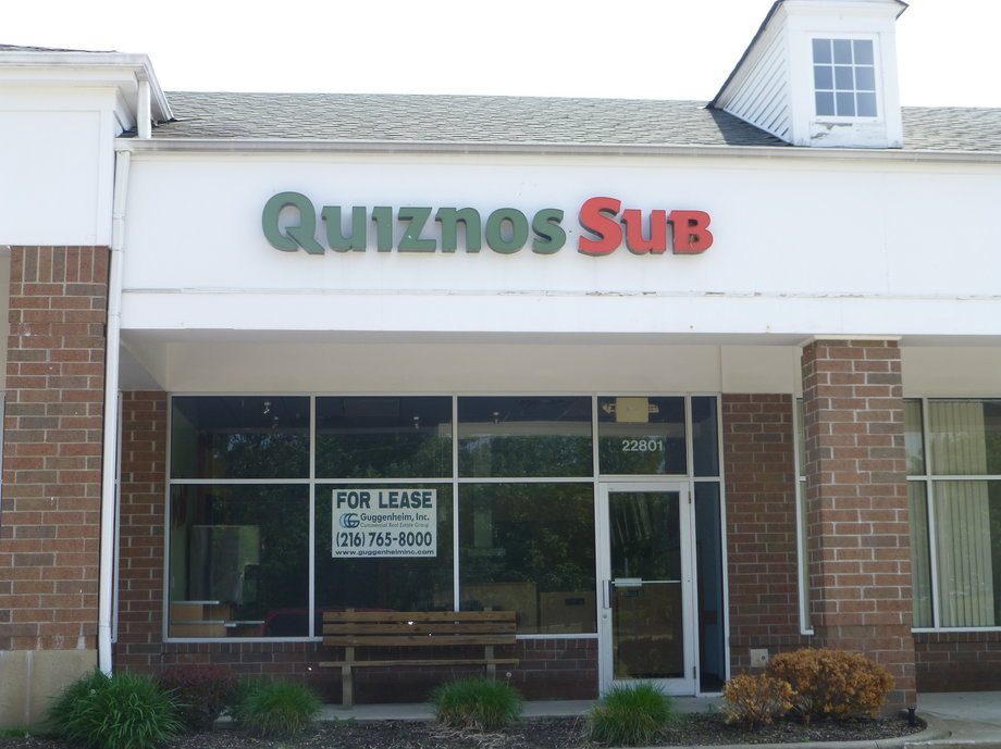 This Quiznos in Bedford, Ohio, shut down.