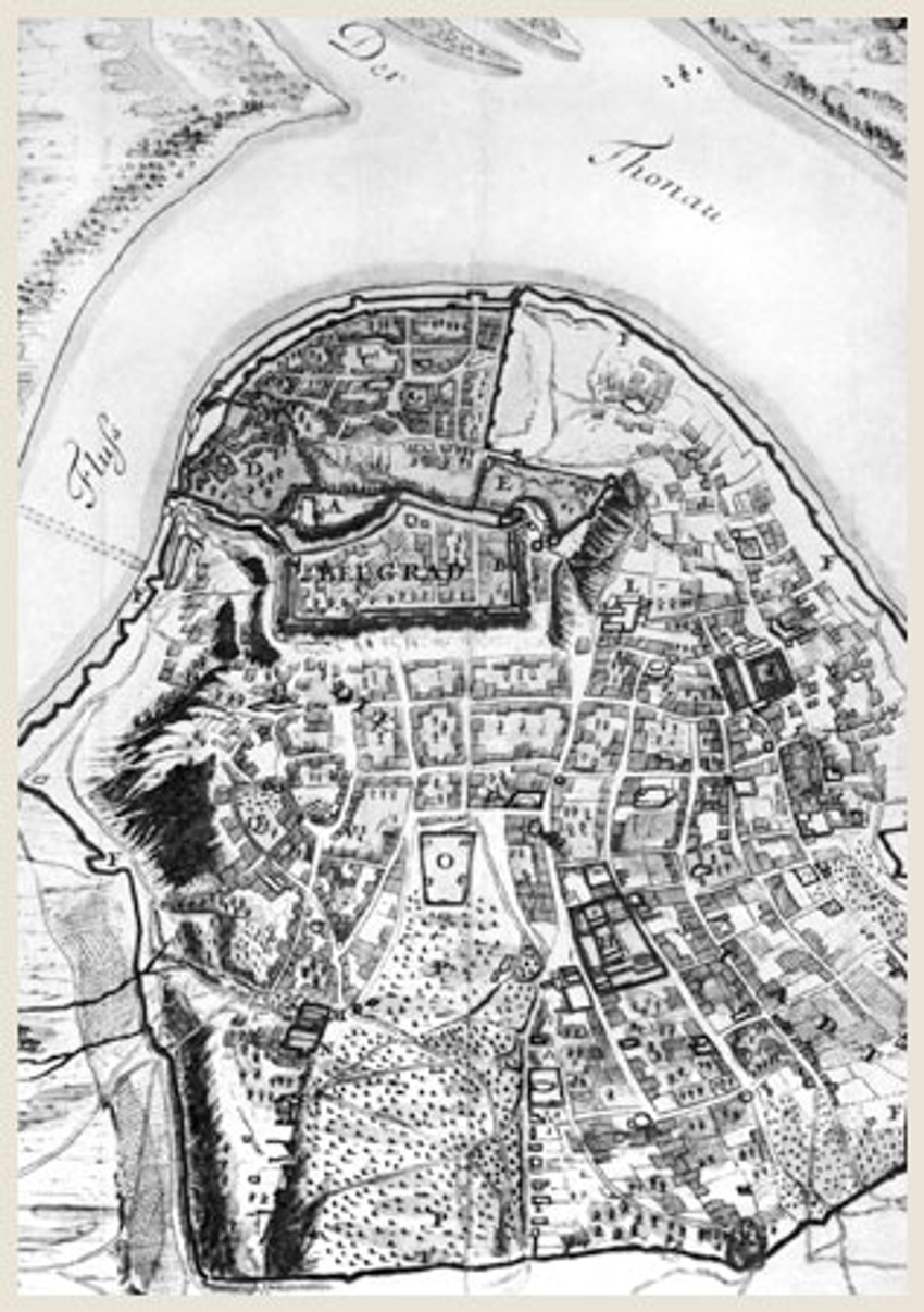 Kosančićev venac: Gumpov plan Beograda iz 1688. godine