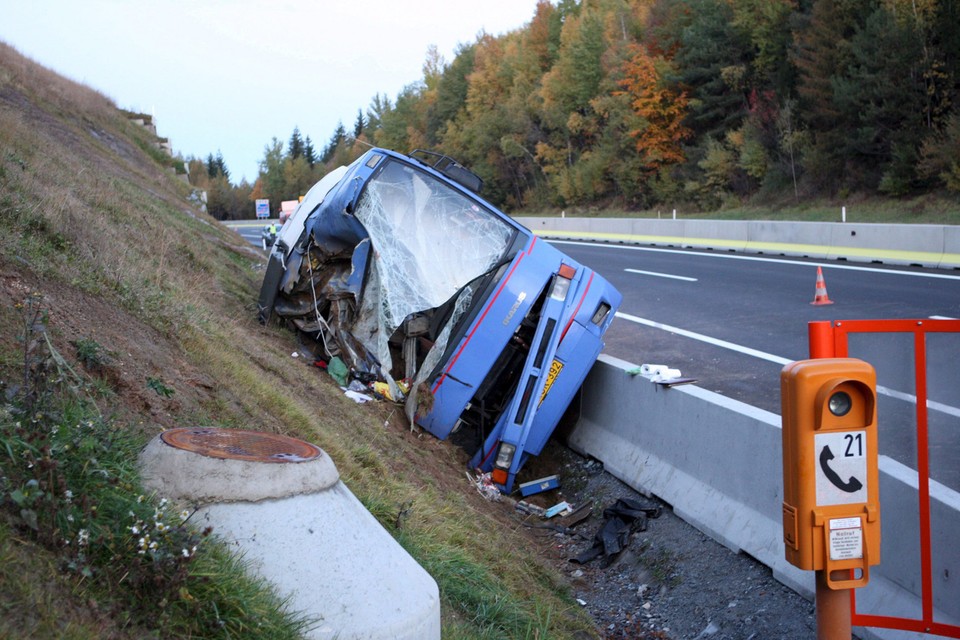 WYPADEK węgierskiego autokaru