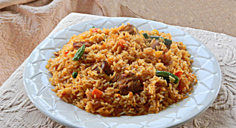 Ghanaian jollof without tomatoes