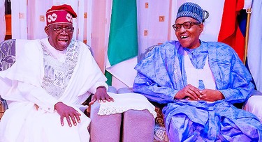 Tinubu thanks Buhari for not interfering in his government
