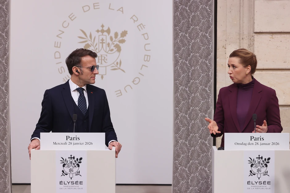 Emanuel Makron i Mete Frederiksen