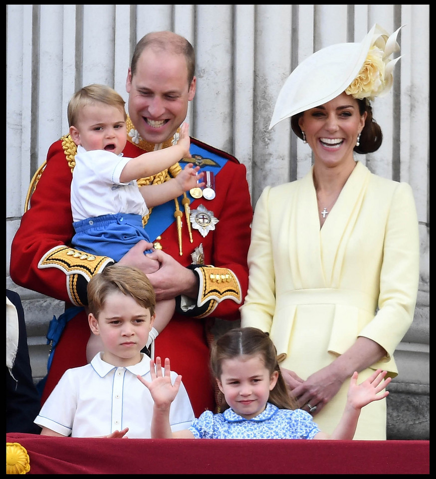 Kate, William i dzieci podczas Trooping the Colour