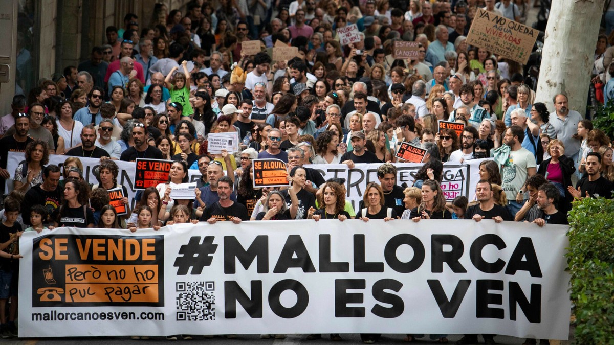 protest na Majorce, manifestacja Majorka