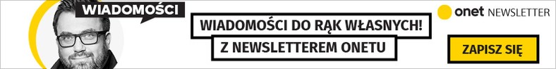 Newsletter Onet Wiadomości - banner