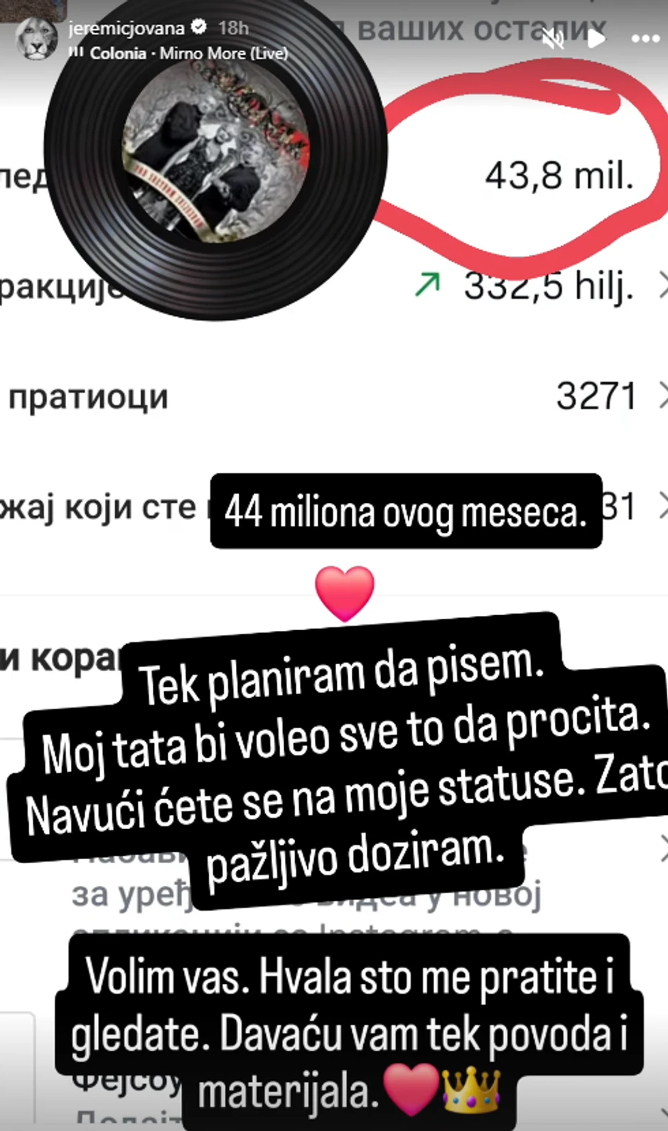 Jovana pokazala izveštaj