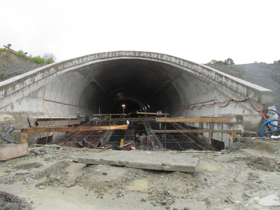 Budowa tunelu zakopianki stan na sierpień 2021 r. 
