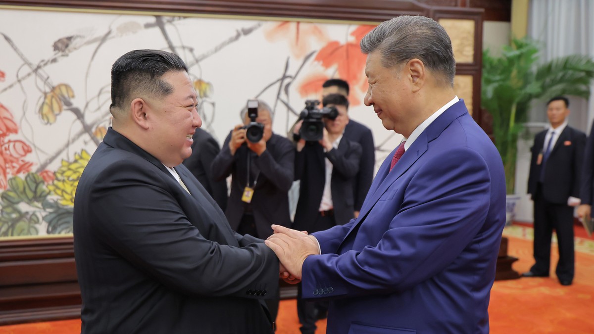 Kim Džong Un i Si Đinping u Pekingu 2025. 