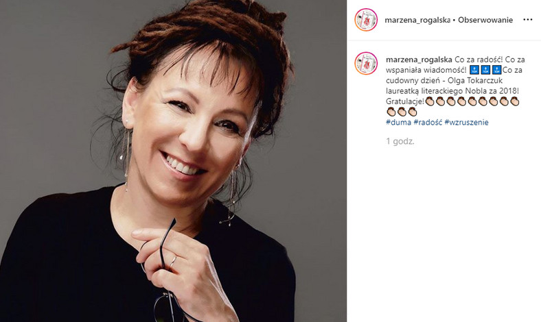 Marzena Rogalska na Instagramie