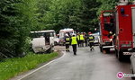 Bus zderzył się z ciężarówką. Jest wielu rannych