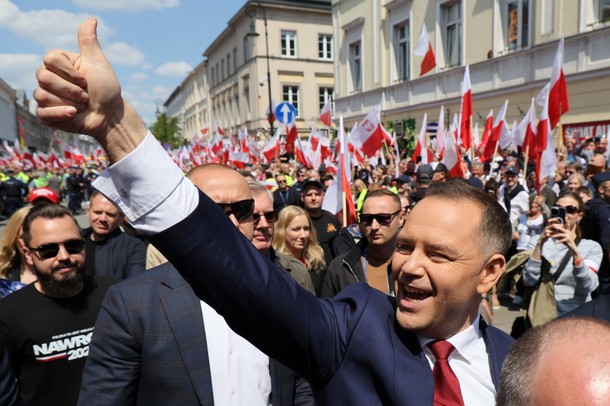 Karol Nawrocki na starcie Wielkiego Marszu za Polską