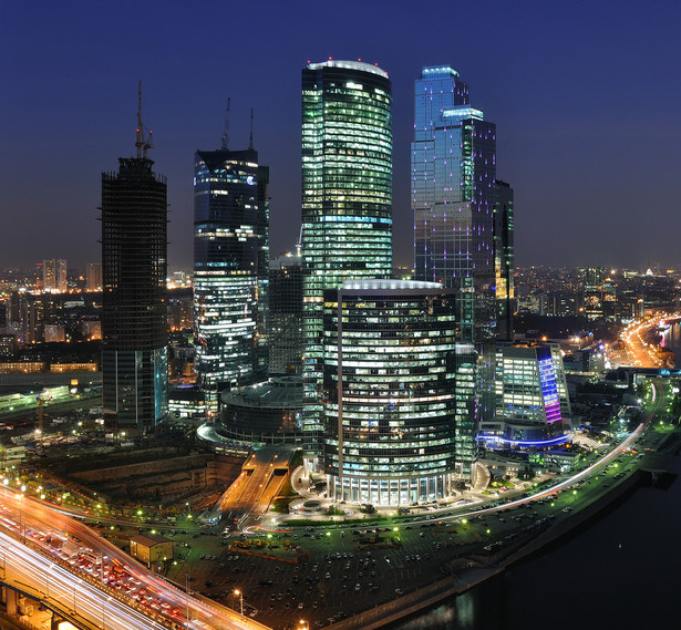 Na zdj. widok na centrum finansowe w Moskwie