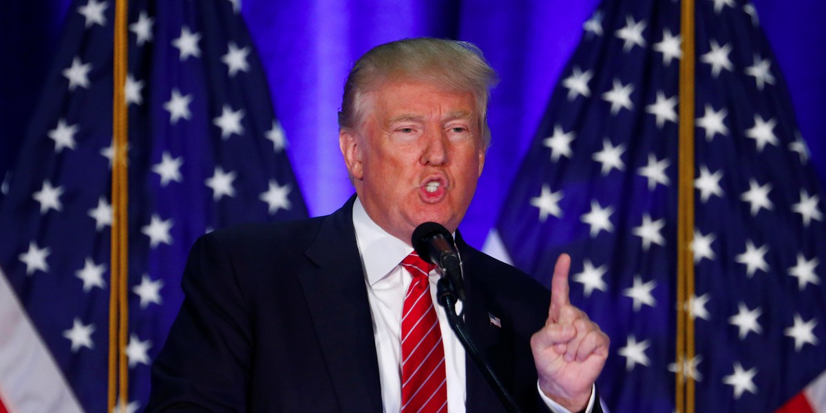 Donald Trump at Youngstown State University in Youngstown, Ohio, on August 15.