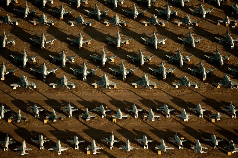 Tucson Arizona - The Boneyard - największe cmentarzysko maszyn amerykańskiej armii