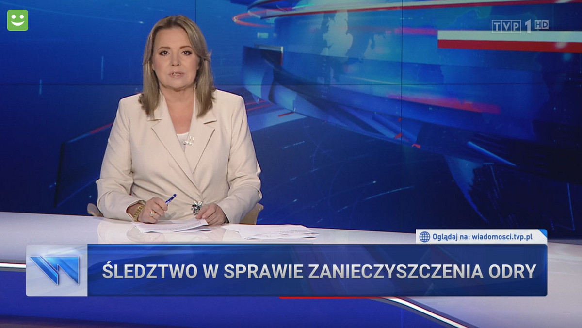 "Wiadomości" TVP o katastrofie na Odrze. Zaatakowani Tusk i Trzaskowski [WIDEO]