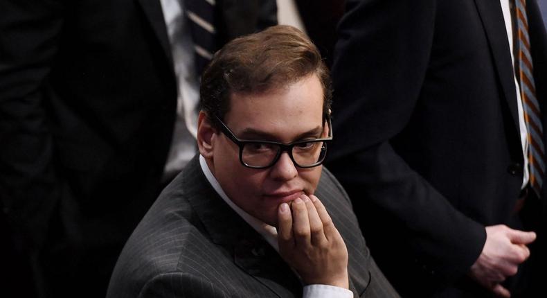 Republican Rep. George Santos of New York in the House Chamber on January 4, 2023.OLIVIER DOULIERY/AFP via Getty Images