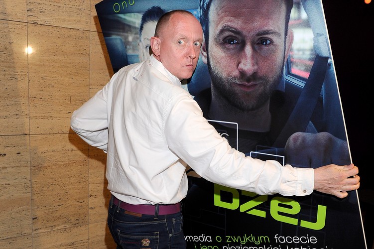 Paweł Burczyk na premierze filmu 'Dżej Dżej'