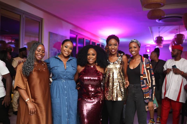 Omawumi and friends at her exclusive EP listening party [RedMedia] 