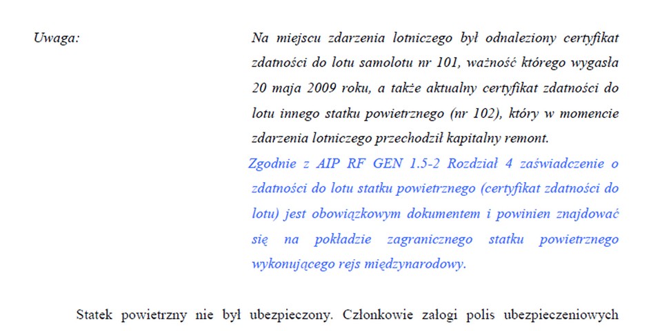 RAPORT KOŃCOWY Z BADANIA ZDARZENIA LOTNICZEGO - str. 149