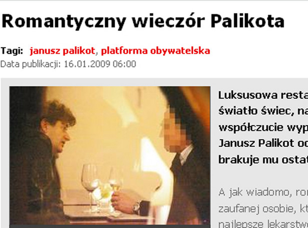 Palikot odreagowuje stresy przy winie