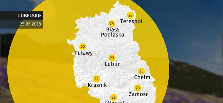 Prognoza pogody dla woj. lubelskiego - 25.05