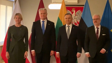  Liderzy Polski, Łotwy, Litwy i Estonii na nadzwyczajnym szczycie w Rzeszowie [WIDEO]