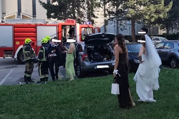DETE OSTALO ZAROBLJENO U AUTOMOBILU! Trenutak nepažnje umalo odneo život tokom svadbe u Zagrebu: Vatrogasci bili u trci s vremenom