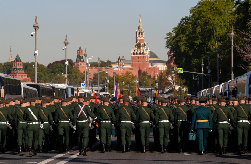 Parada wojskowa w Moskwie z okazji Dnia Zwycięstwa