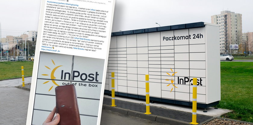 Kurier InPostu oddał znaleziony portfel i dostanie pokaźną premię